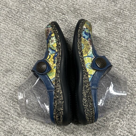 Rieker Daisy Floral Mary Jane Shoes Womens 37 7 Anti-Stress Embroidered Slip On - Picture 8 of 11